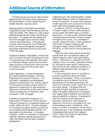 Page 27: Additional Sources of Information