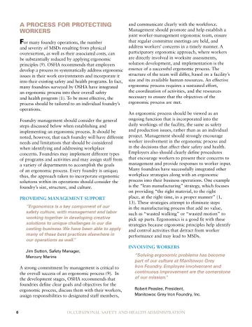 Page 8: F or many foundry operations, the number