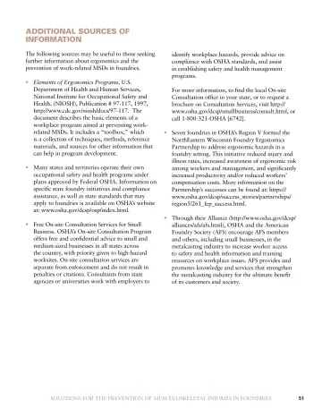 Page 53: Additional Sources of Information