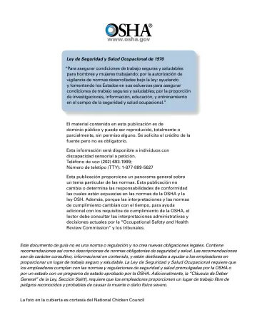 Page 2: Ley de Seguridad y Salud Ocupacional de 1970