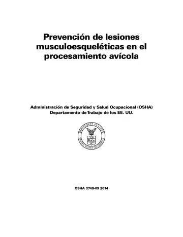Page 3: Prevención de lesiones musculoesqueléticas en el procesamiento avícola