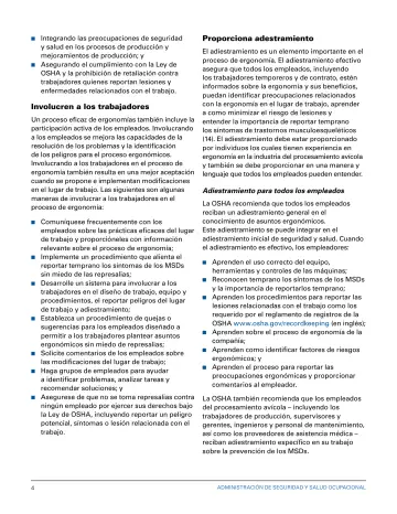 Page 10: Integrando las preocupaciones de seguridad y salud en los procesos de producción y…