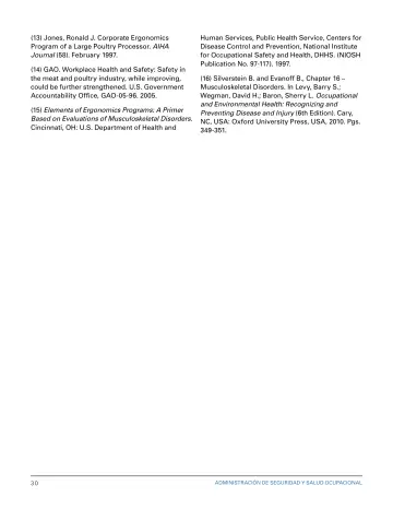 Page 36: (13) Jones, Ronald J. Corporate Ergonomics Program of a Large Poultry Processor. …