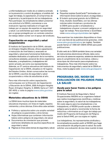 Page 39: y enfermedades por medio de un sistema centrado en la prevención y control de peligros, el…