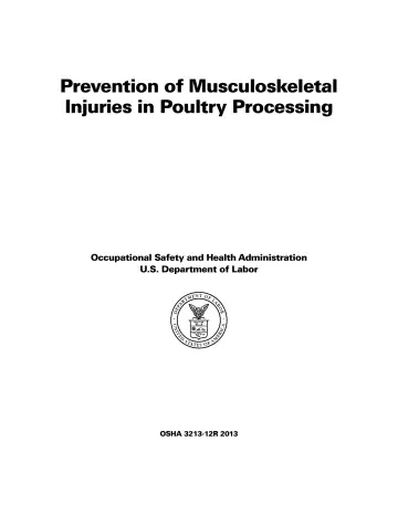 Page 3: Prevention of Musculoskeletal Injuries in Poultry Processing