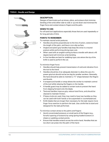 Page 16: TOOLS - Handle and Design