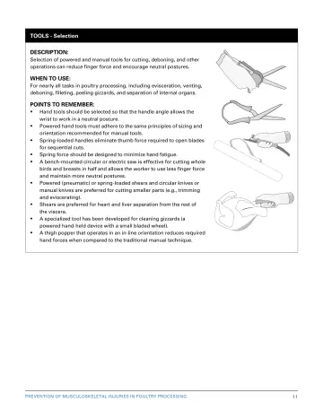Page 17: TOOLS - Selection