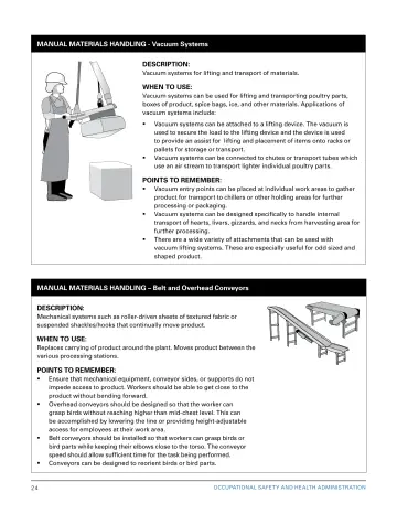 Page 30: MANUAL MATERIALS HANDLING - Vacuum Systems