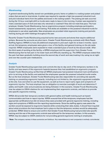 Page 5: Warehousing: