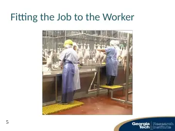 Slide 5: Fitting the Job to the Worker