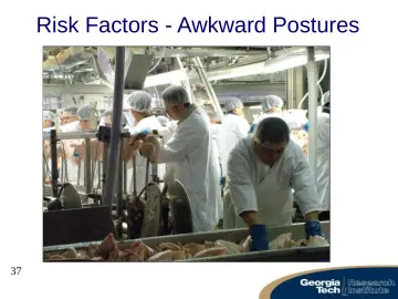 Slide 37: Risk Factors - Awkward Postures