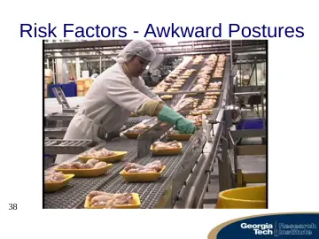 Slide 38: Risk Factors - Awkward Postures