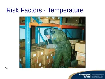 Slide 54: Risk Factors - Temperature
