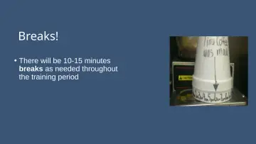 Slide 4: Breaks!