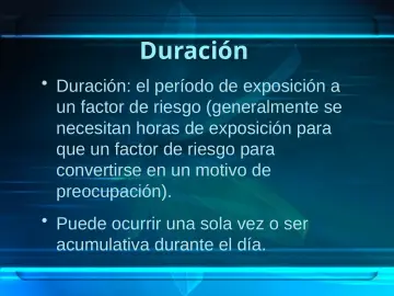 Slide 11: Duración