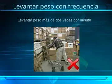 Slide 16: Levantar peso con frecuencia