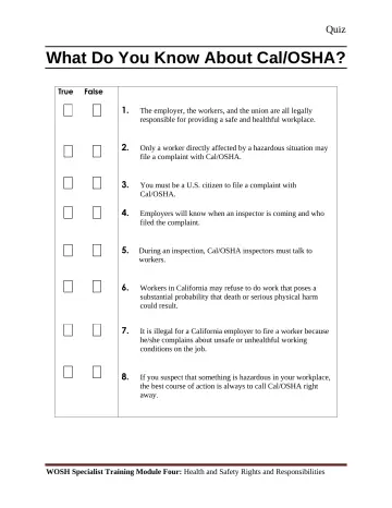Page 19: What Do You Know About Cal/OSHA?