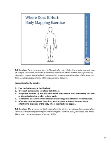 Page 50: Tell the class: There are many ways to illustrate the types of physical problems people…
