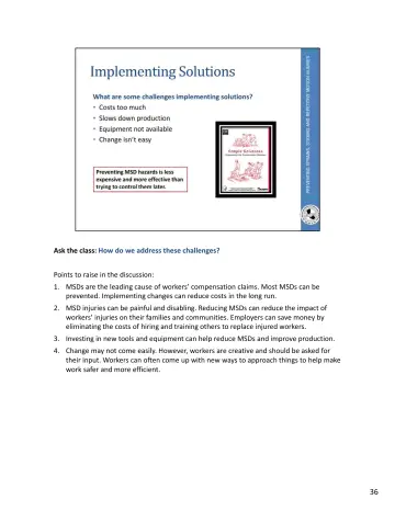 Page 72: Ask the class: How do we address these challenges?
