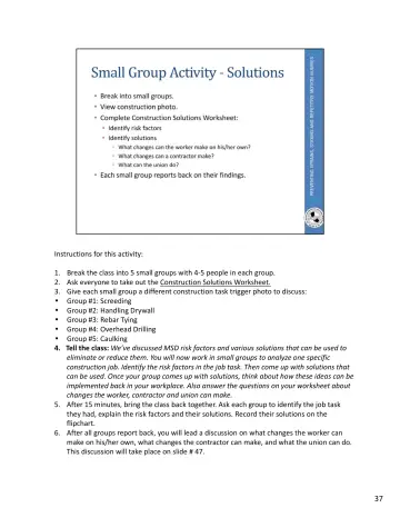 Page 73: Instructions for this activity: