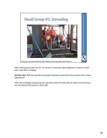 Page 74: After small groups have met for 15 minutes, bring them back together to report on their…