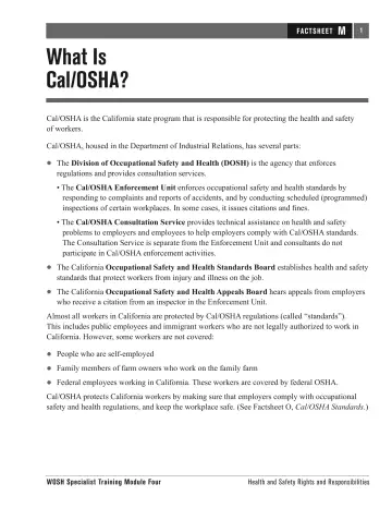 Page 109: What Is Cal/OSHA?