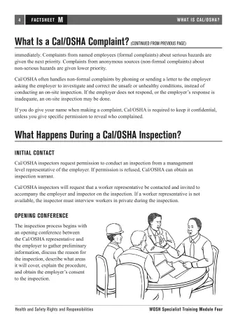 Page 112: What Is a Cal/OSHA Complaint? (CONTINUED FROM PREVIOUS PAGE)