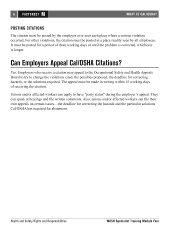 Page 114: Can Employers Appeal Cal/OSHA Citations?