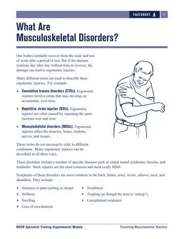 Page 117: What Are Musculoskeletal Disorders?