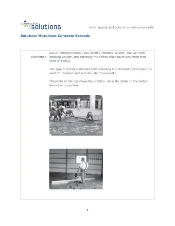 Page 139: Solution: Motorized Concrete Screeds