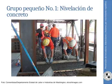 Slide 38: Prevención de torceduras, distensiones y lesiones por movimiento repetitivo