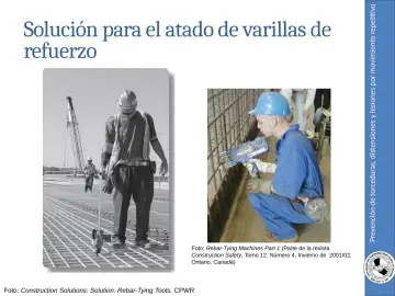 Slide 43: Prevención de torceduras, distensiones y lesiones por movimiento repetitivo