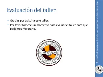 Slide 53: Prevención de torceduras, distensiones y lesiones por movimiento repetitivo