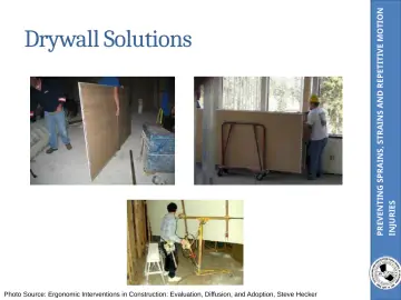 Slide 41: PREVENTING SPRAINS, STRAINS AND REPETITIVE MOTION