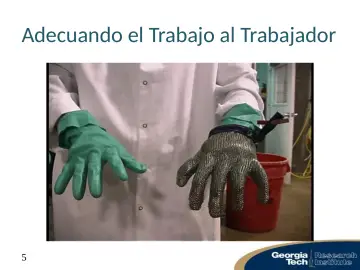 Slide 6: Adecuando el Trabajo al Trabajador