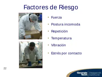 Slide 22: Factores de Riesgo