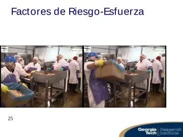 Slide 25: Factores de Riesgo-Esfuerza