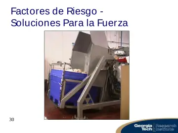 Slide 30: Factores de Riesgo - Soluciones Para la Fuerza
