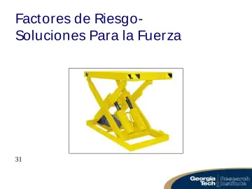 Slide 31: Factores de Riesgo- Soluciones Para la Fuerza