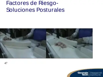 Slide 47: Factores de Riesgo- Soluciones Posturales