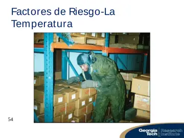 Slide 54: Factores de Riesgo-La Tem peratura