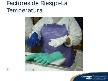 Slide 55: Factores de Riesgo-La Tem peratura