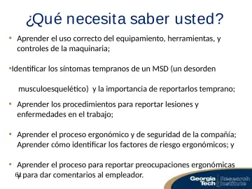 Slide 61: ¿Qué necesita saber usted?