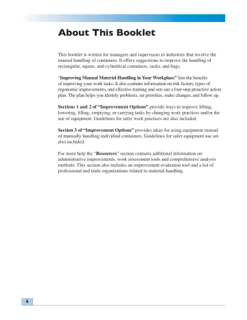 Page 6: About This Booklet