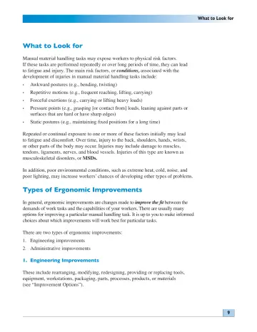 Page 9: What to Look for