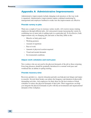 Page 50: Appendix A Administrative Improvements