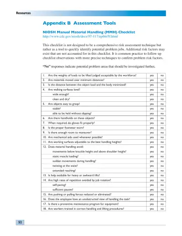Page 52: Appendix B Assessment Tools