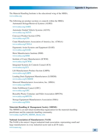 Page 63: Appendix E. Organizations