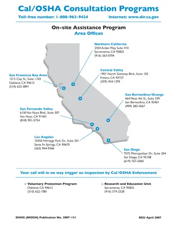 Page 68: Cal/OSHA Consultation Programs