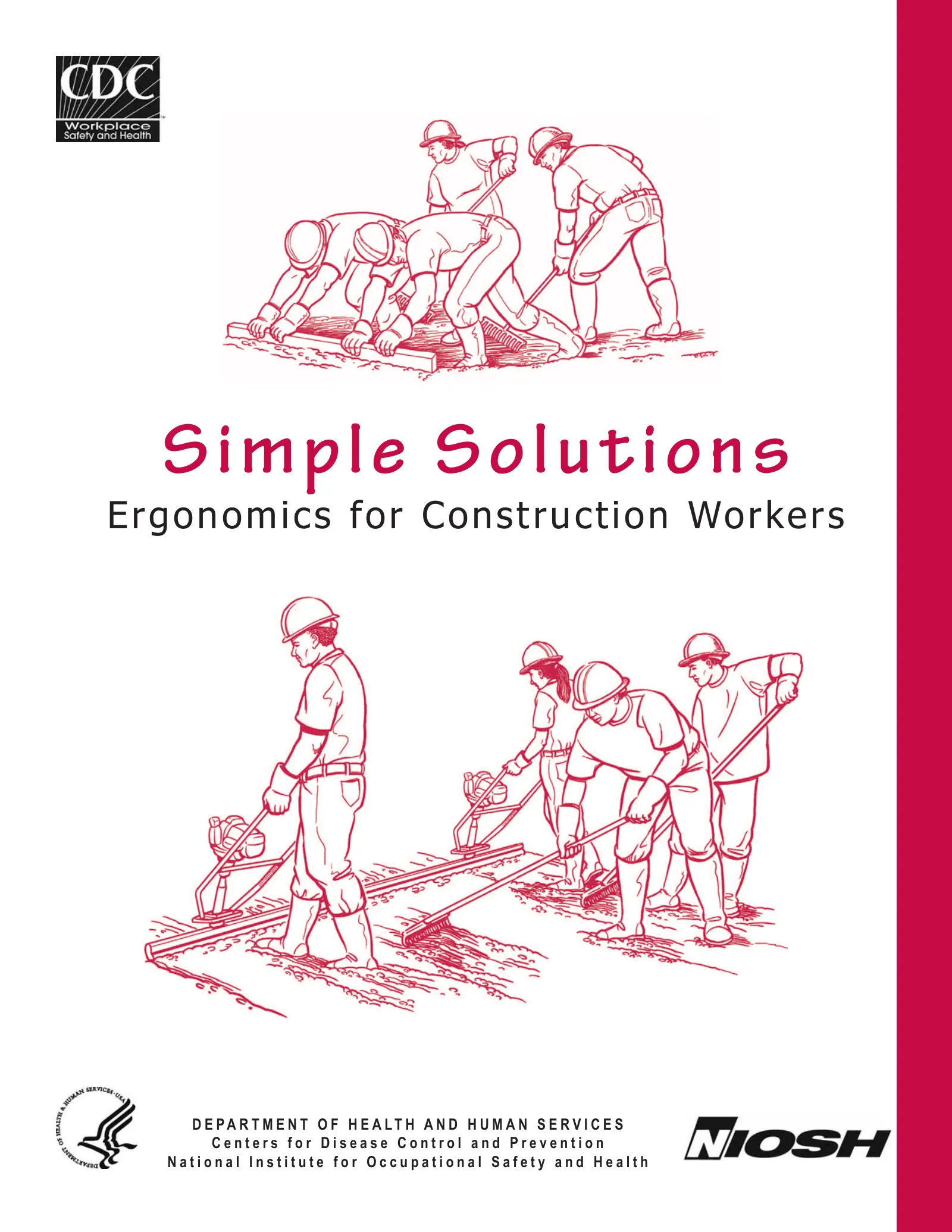 Simple Solutions: Ergonomics for Construction Workers (NIOSH 2007-122), page 1: Simple Solutions